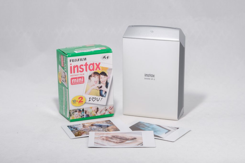 The Fujifilm Instax Share SP2 Printer, film and some photos I took.